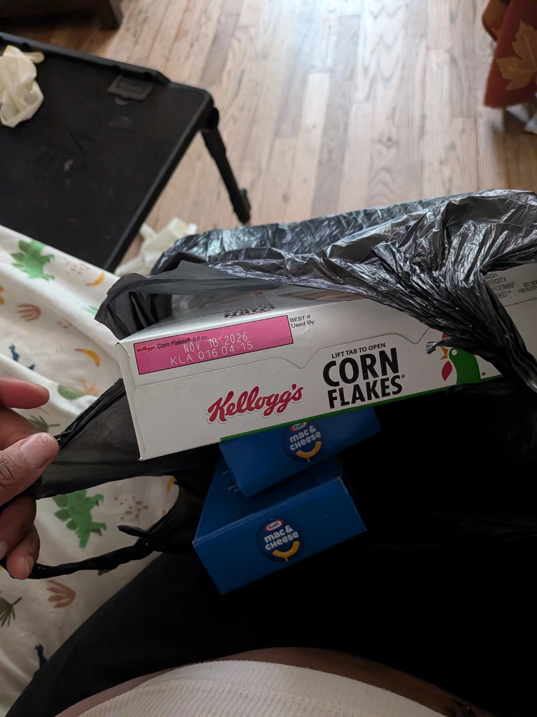 Kellogg's Corn Flakes Cereal and Kraft Mac & Cheese