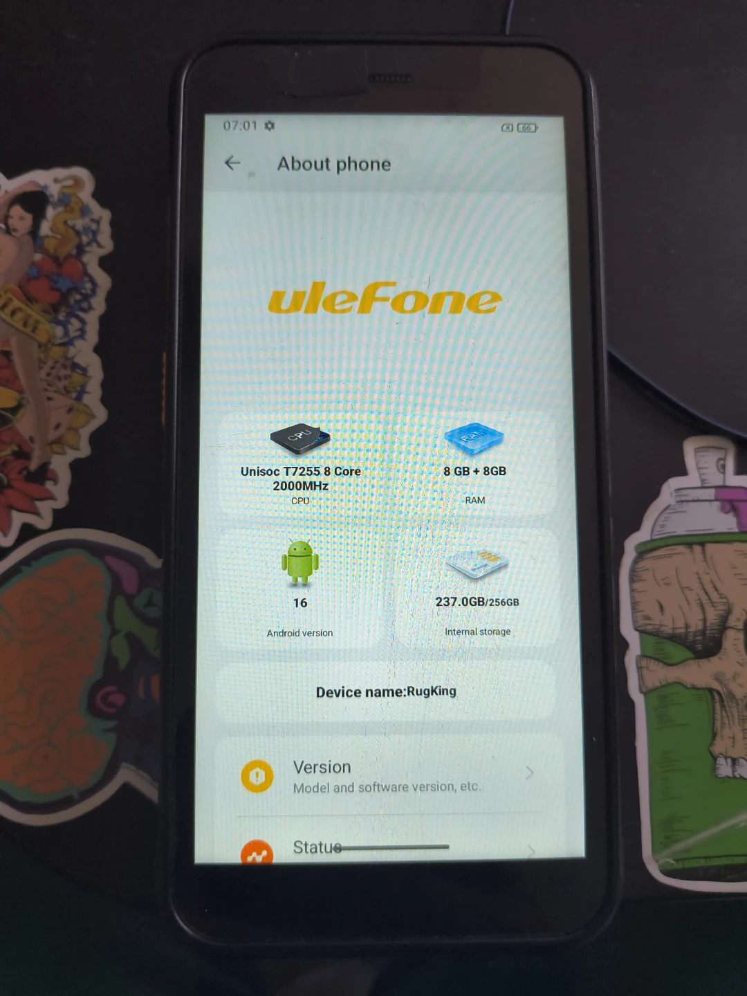 Ulefone RugKing Smartphone 237GB Storage
