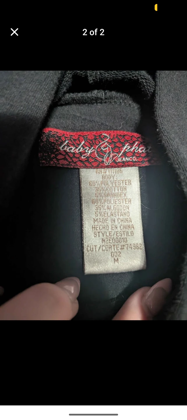 Vintage Baby Phat Black Hoodie - photo 2