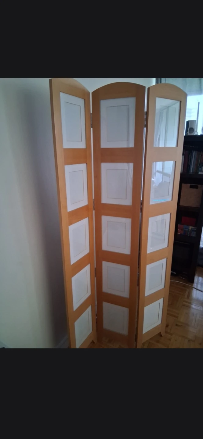 3-Panel Folding Screen Photo Frame Room Divider