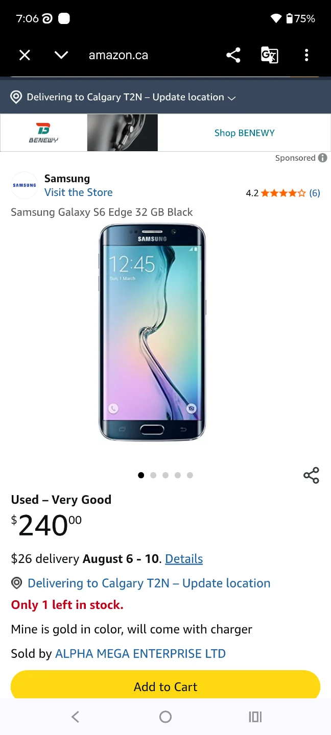 Samsung Galaxy S6 - Blue Edge - photo 3