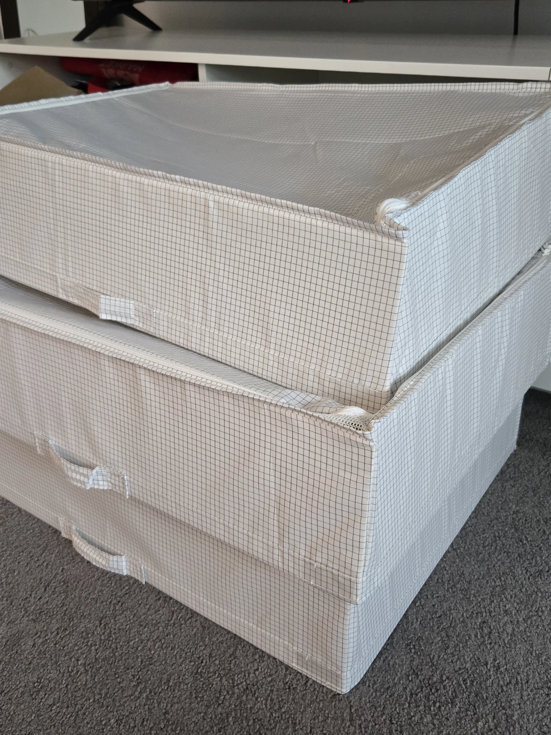 3 Ikea stuk storage boxes