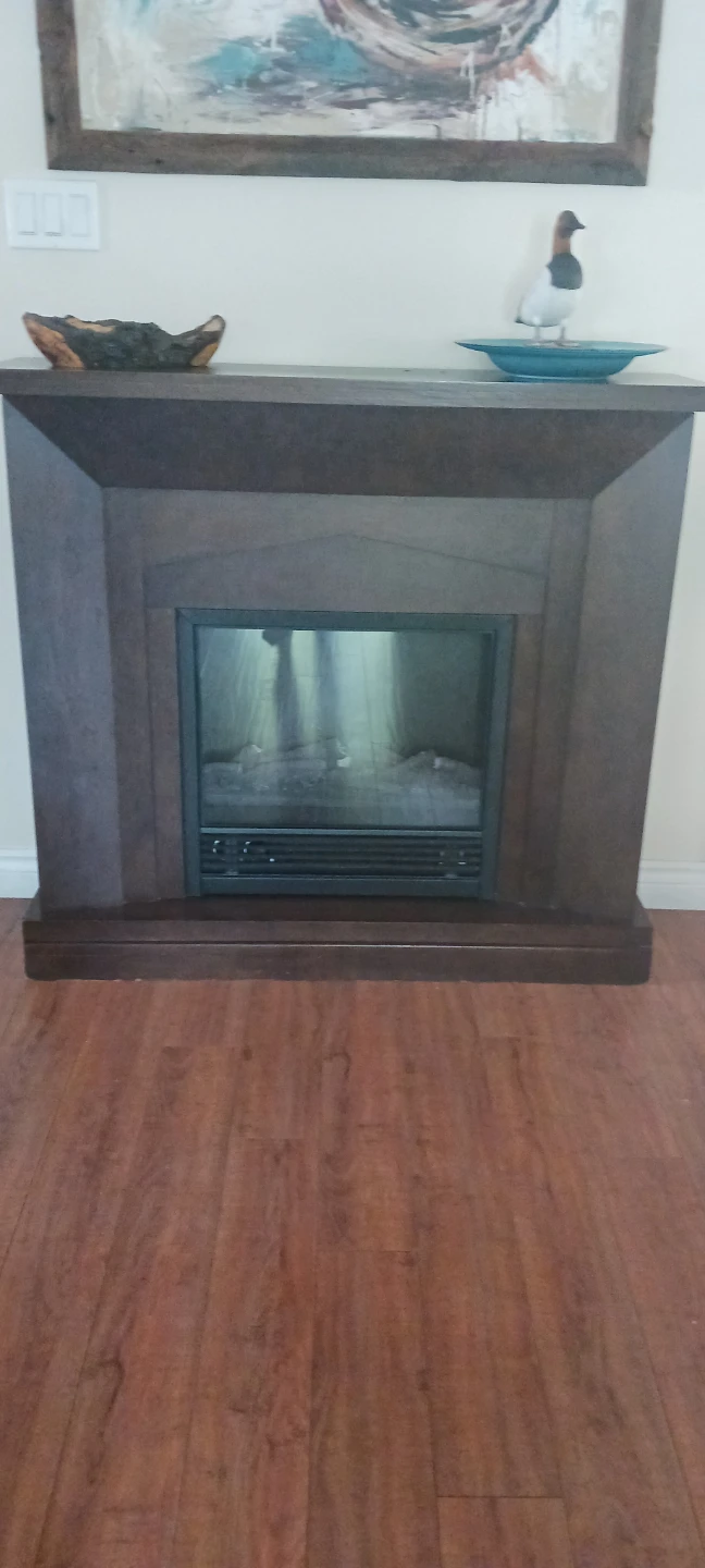 Dark Wood Electric Fireplace
