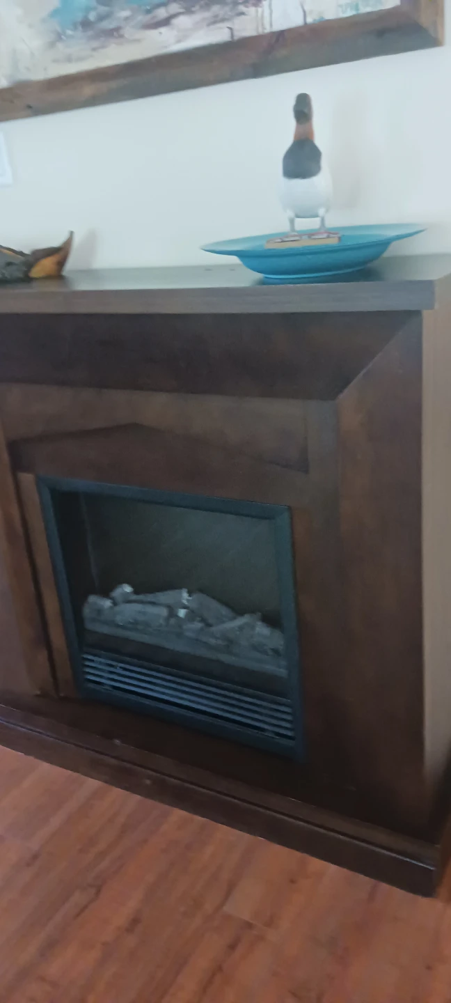 Dark Wood Electric Fireplace - photo 3