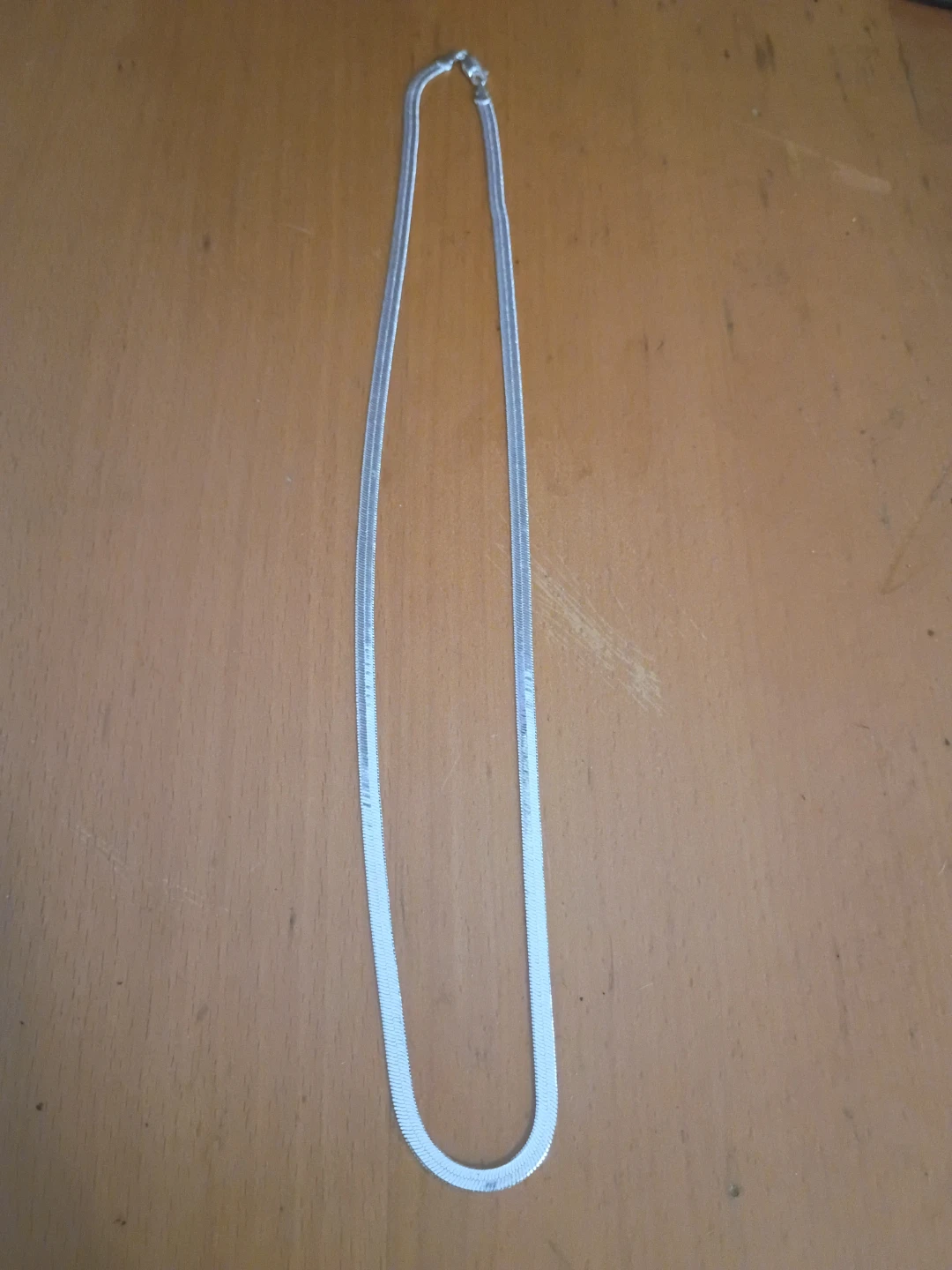 Sterling Silver herringbone necklace
