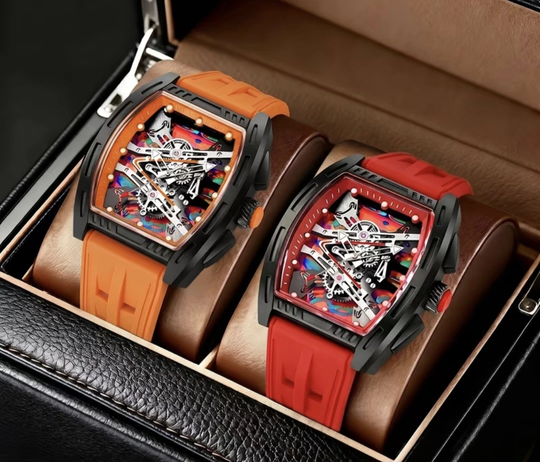 Men's Quartz Skeleton Watch - Various Colours - photo 4
