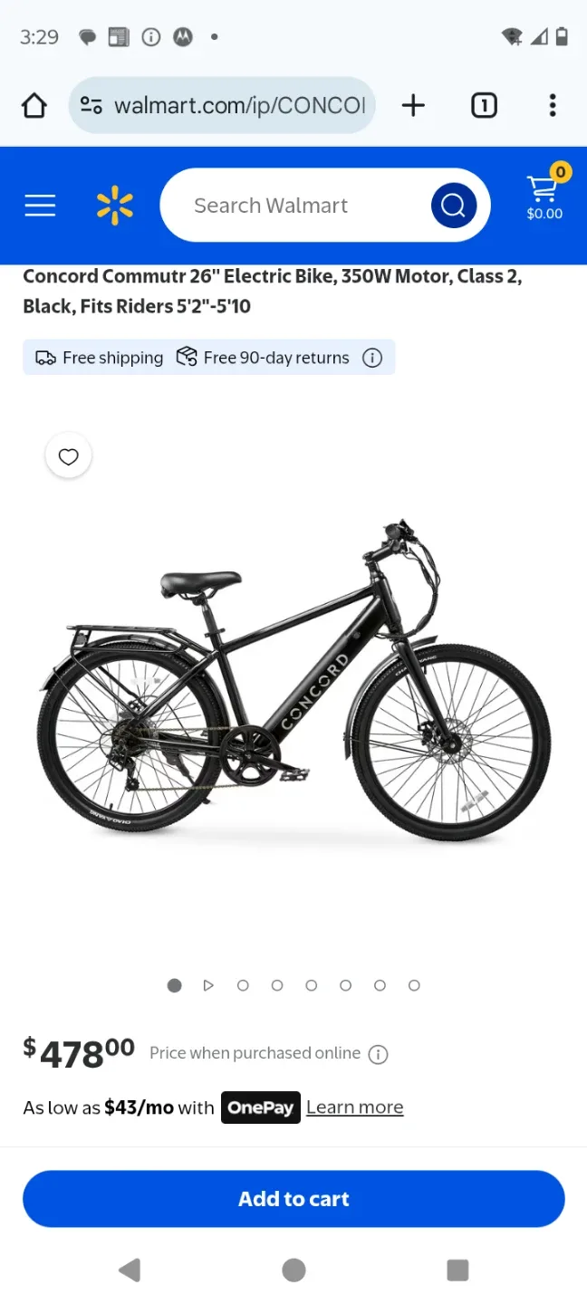 Concord Commuter 26" Electric Bike