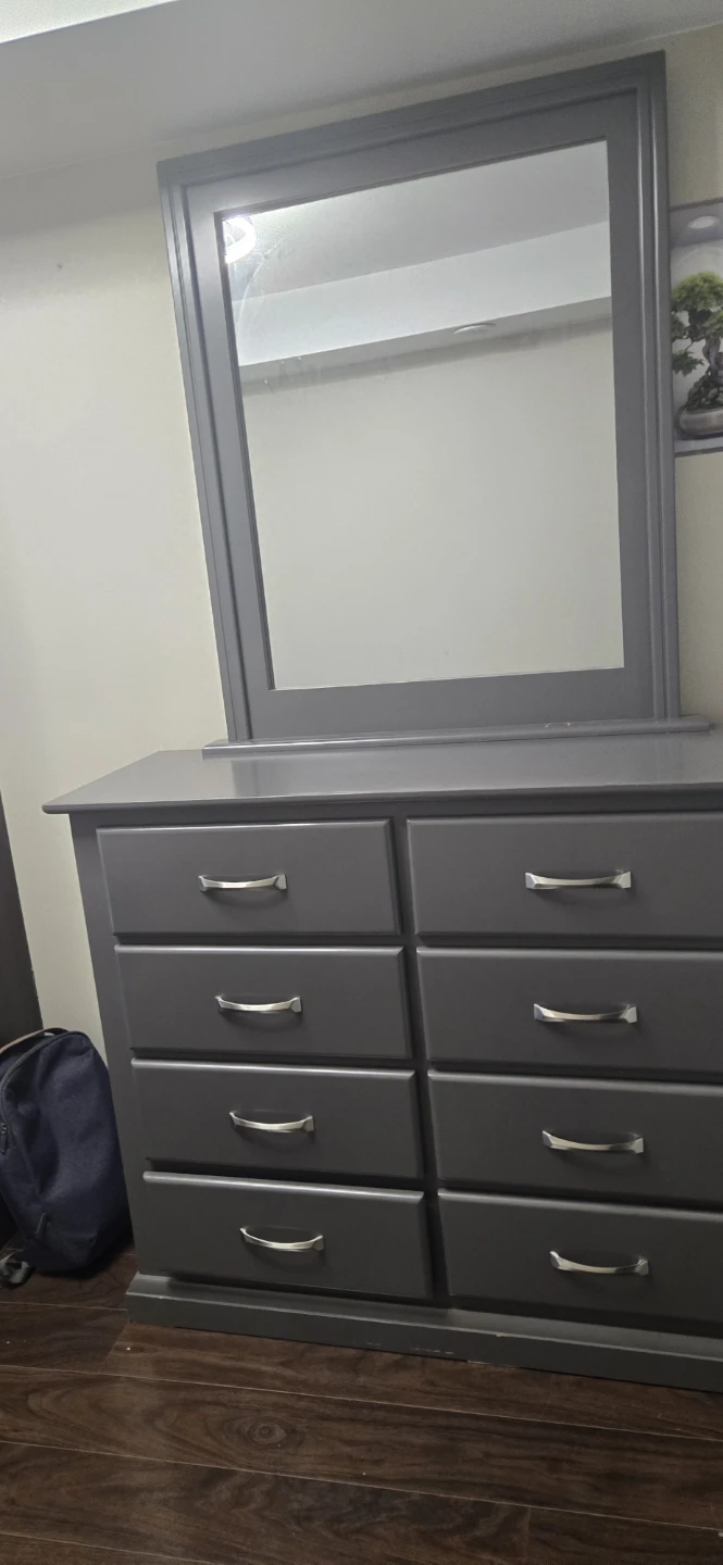Huge Grey Dresser with Mirror  new