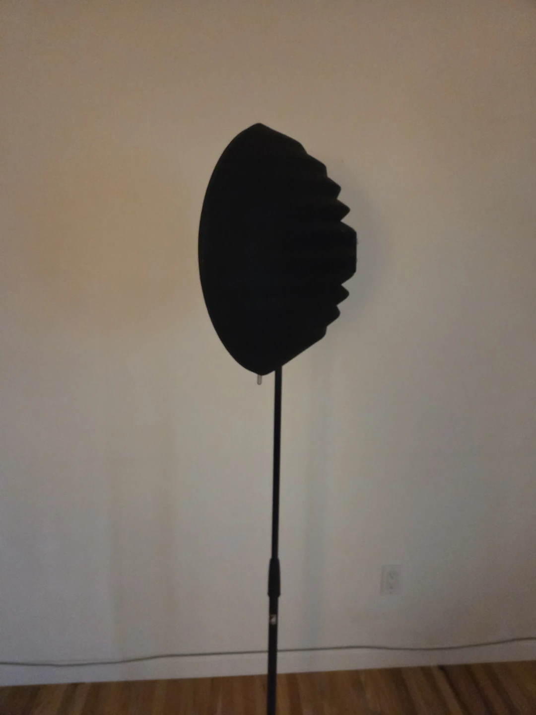 Black Portable Vocal Recording Booth with Mic Stand - photo 2