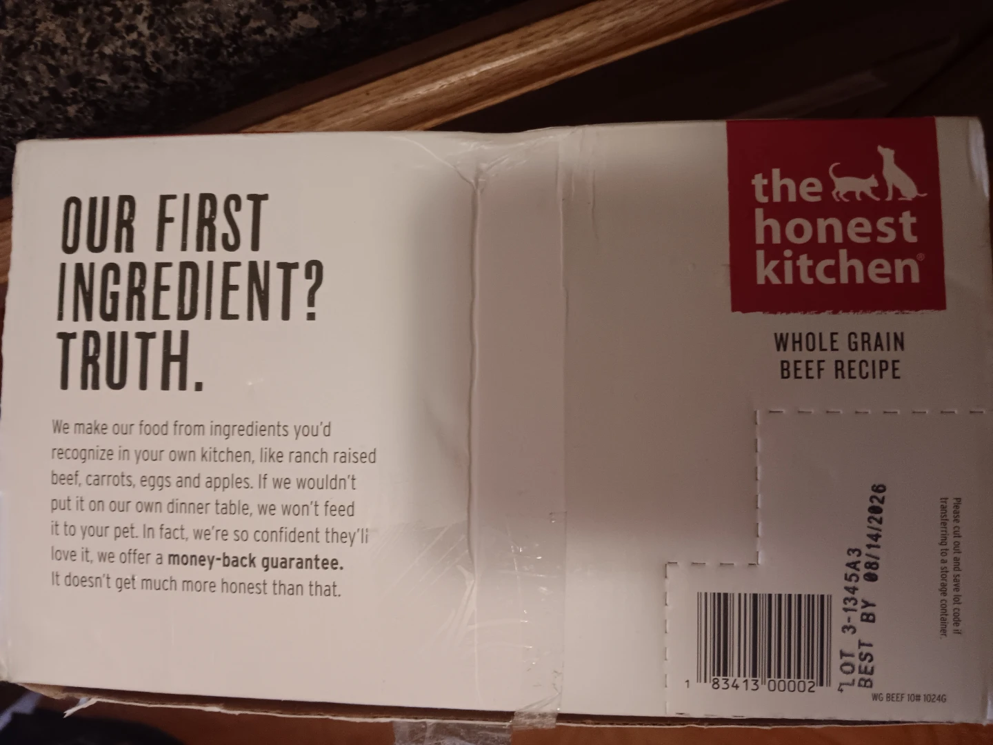 $95 The Honest Kitchen Whole Grain Beef Recipe Dog Food 10 lb - photo 3