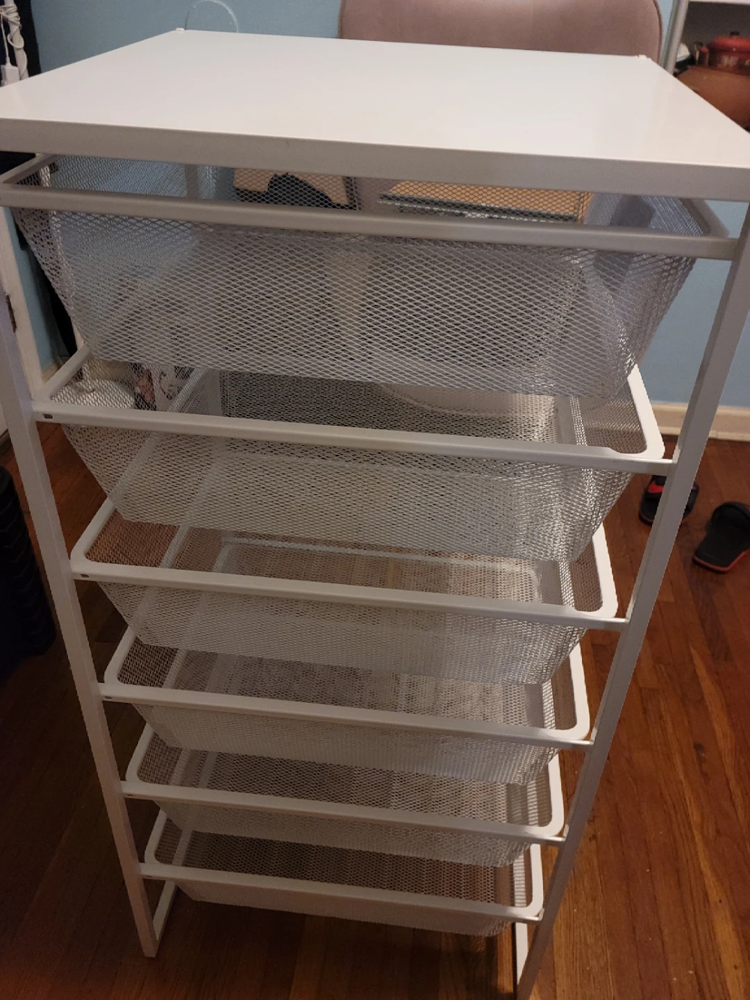 IKEA White 6-Drawer Rolling Cart - photo 3
