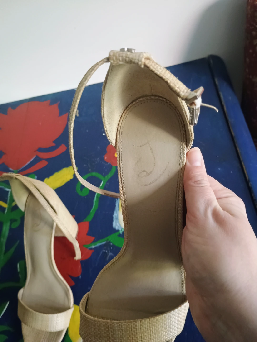 Sam Edelman size 12 Women's Straw Heeled Sandals - photo 2