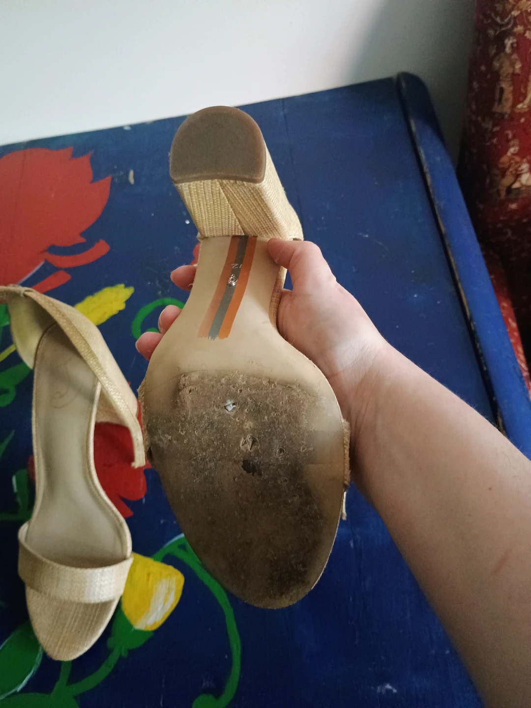Sam Edelman size 12 Women's Straw Heeled Sandals - photo 5