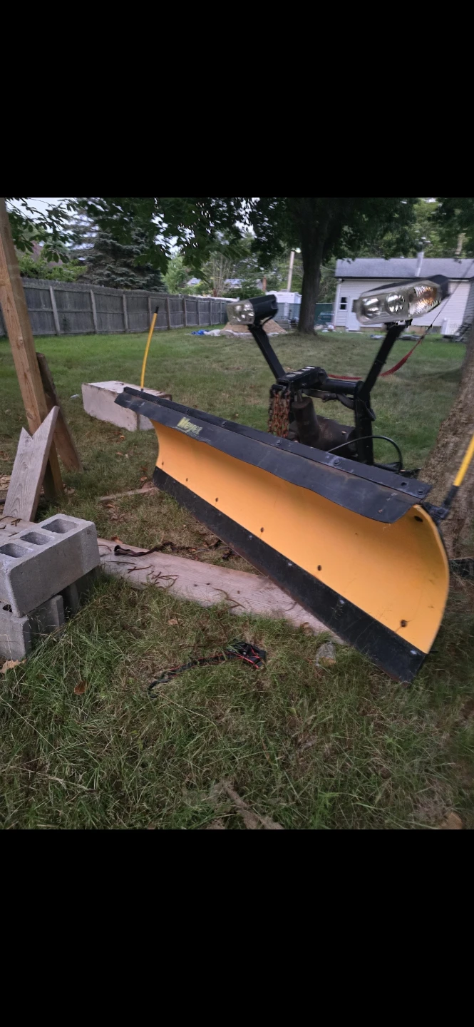 Snow Plow Assembly with Lights