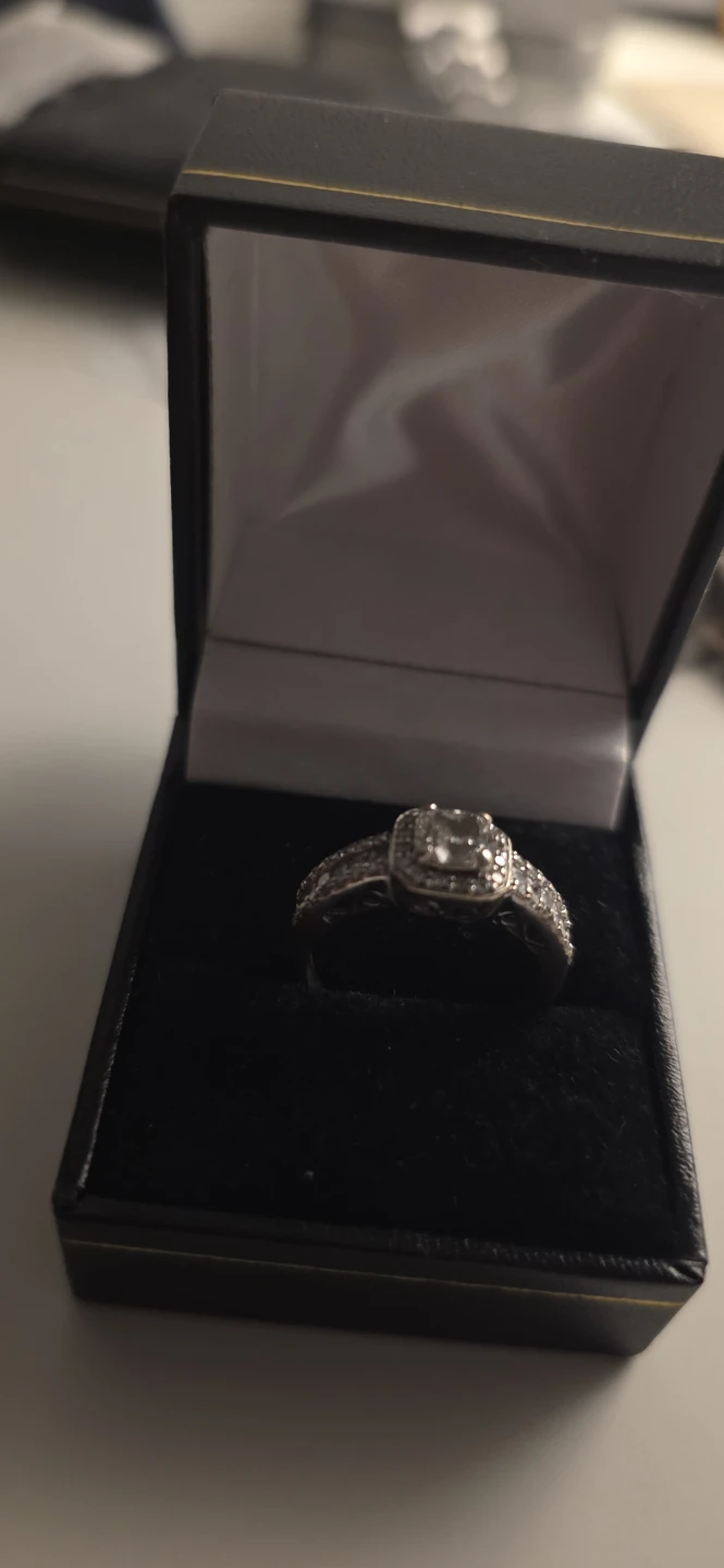 Diamond Engagement Ring in Black Box