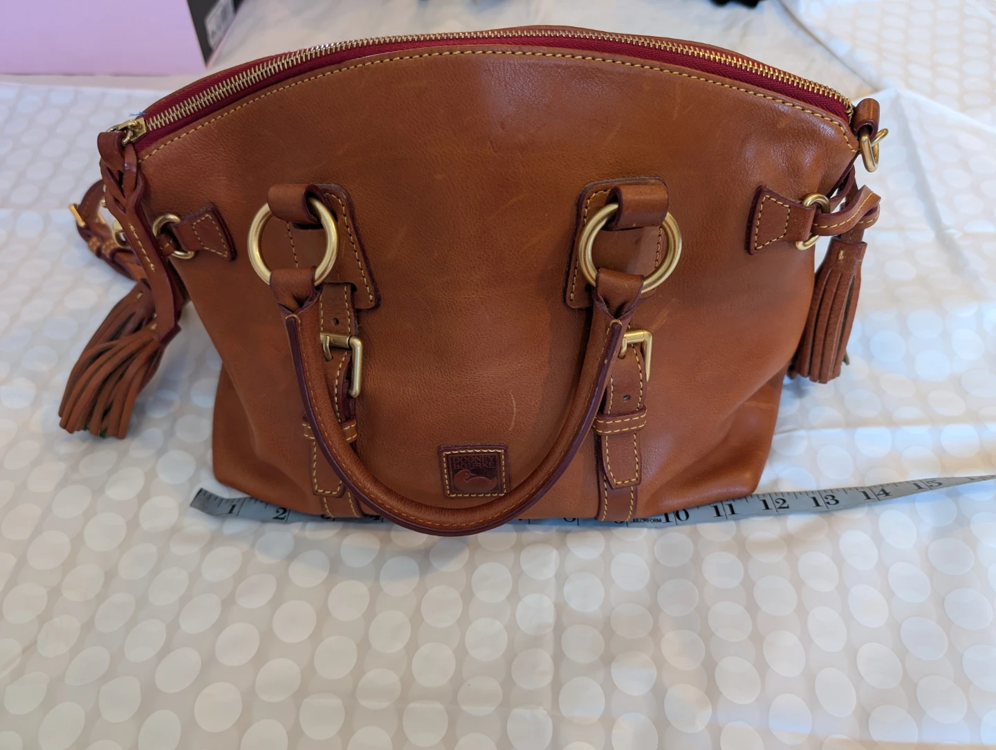 Dooney & Bourke Brown Leather Satchel Bag
