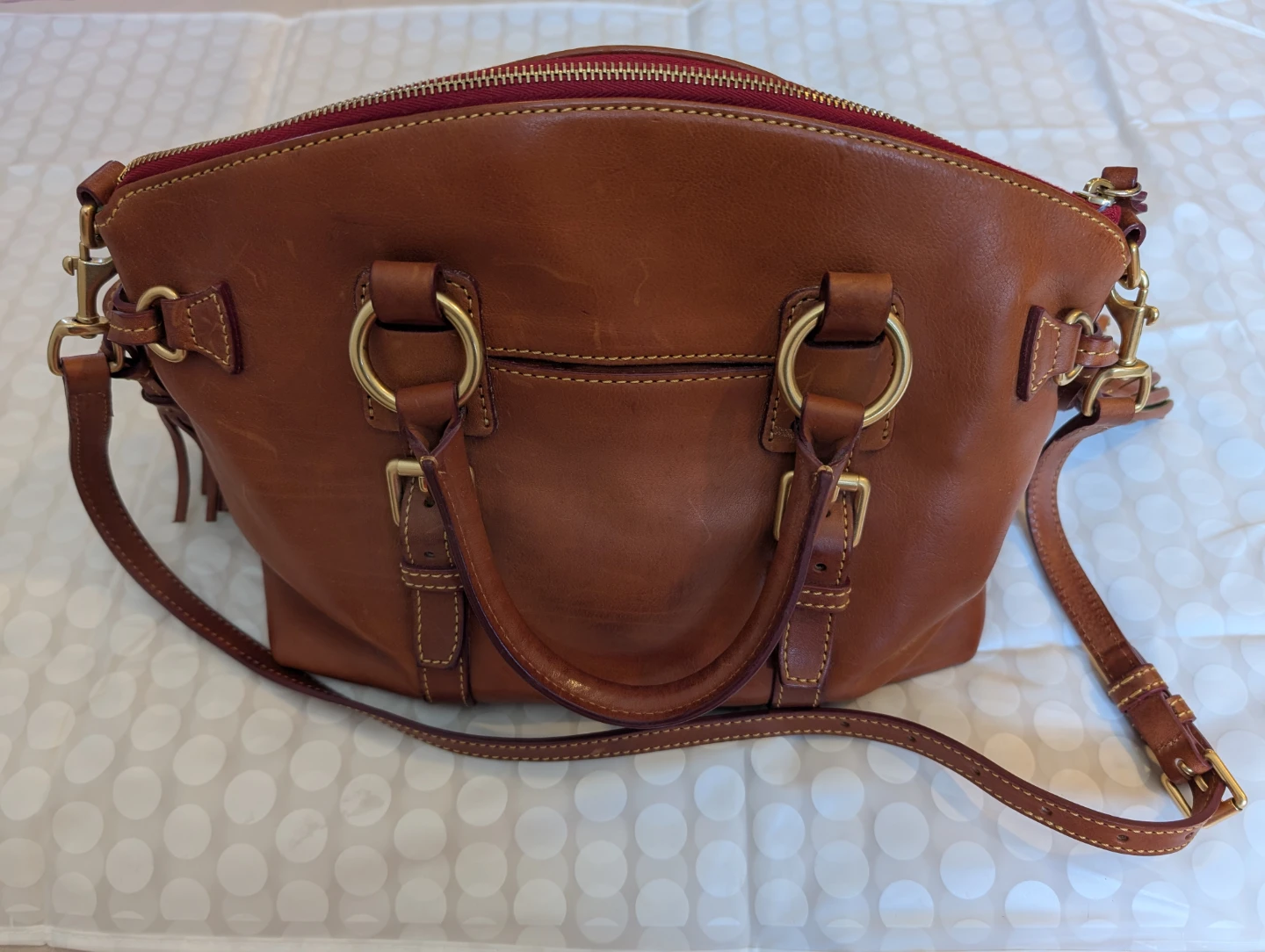 Dooney & Bourke Brown Leather Satchel Bag - photo 4