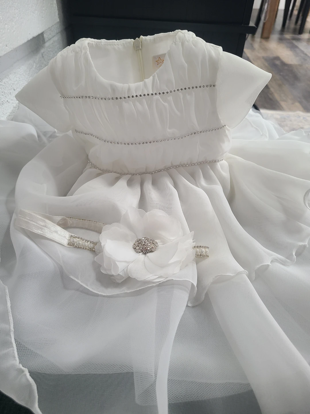 Baby Girl Baptism dress. Made in Italy.