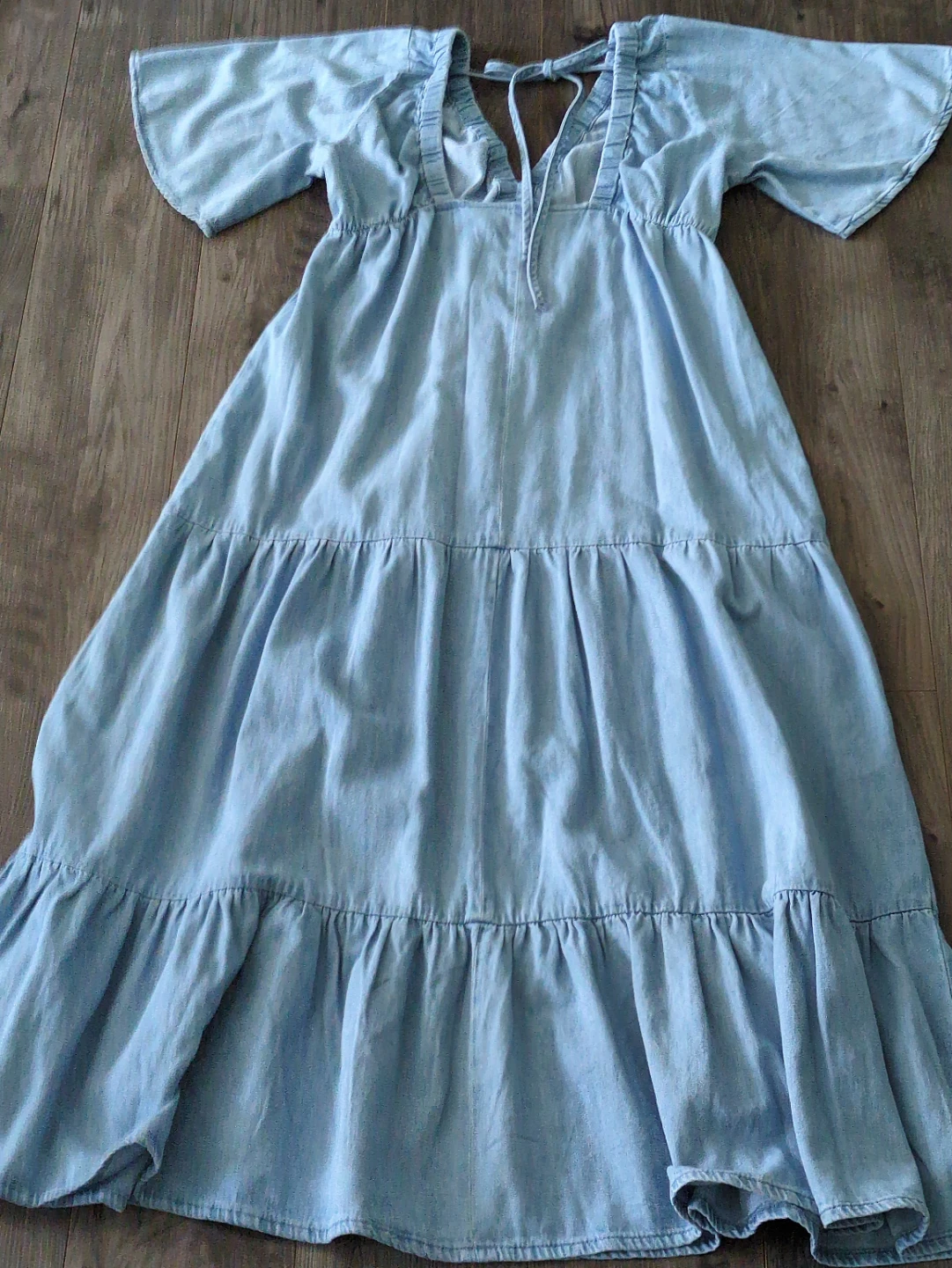 Denim tiered dress - photo 2