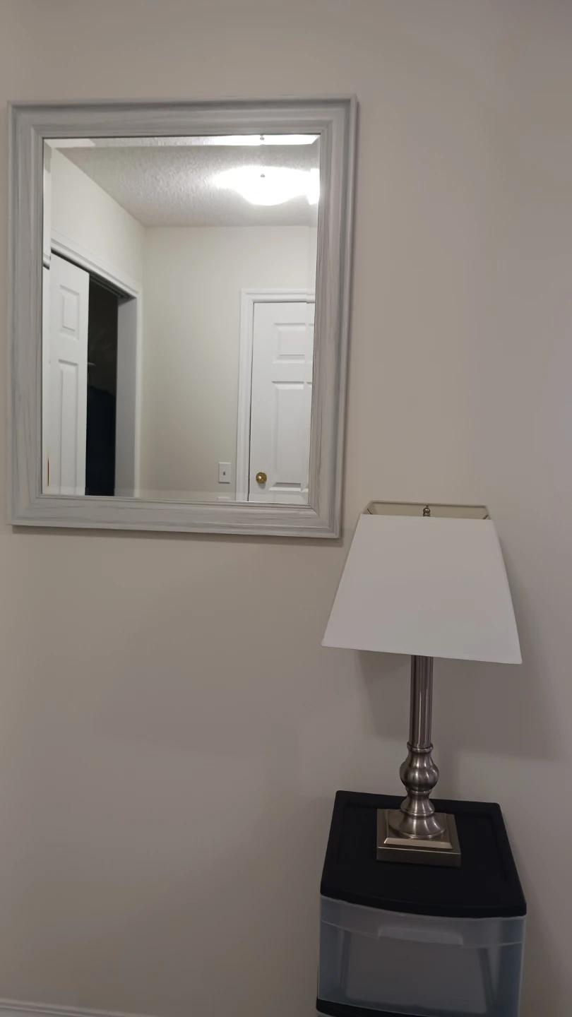 Mirror and table lamp