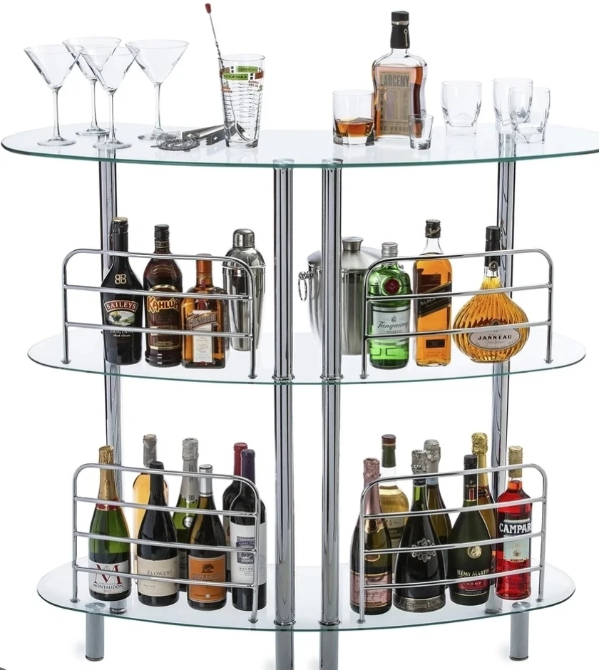 3-Tier Glass Shelf Display Stand - photo 2