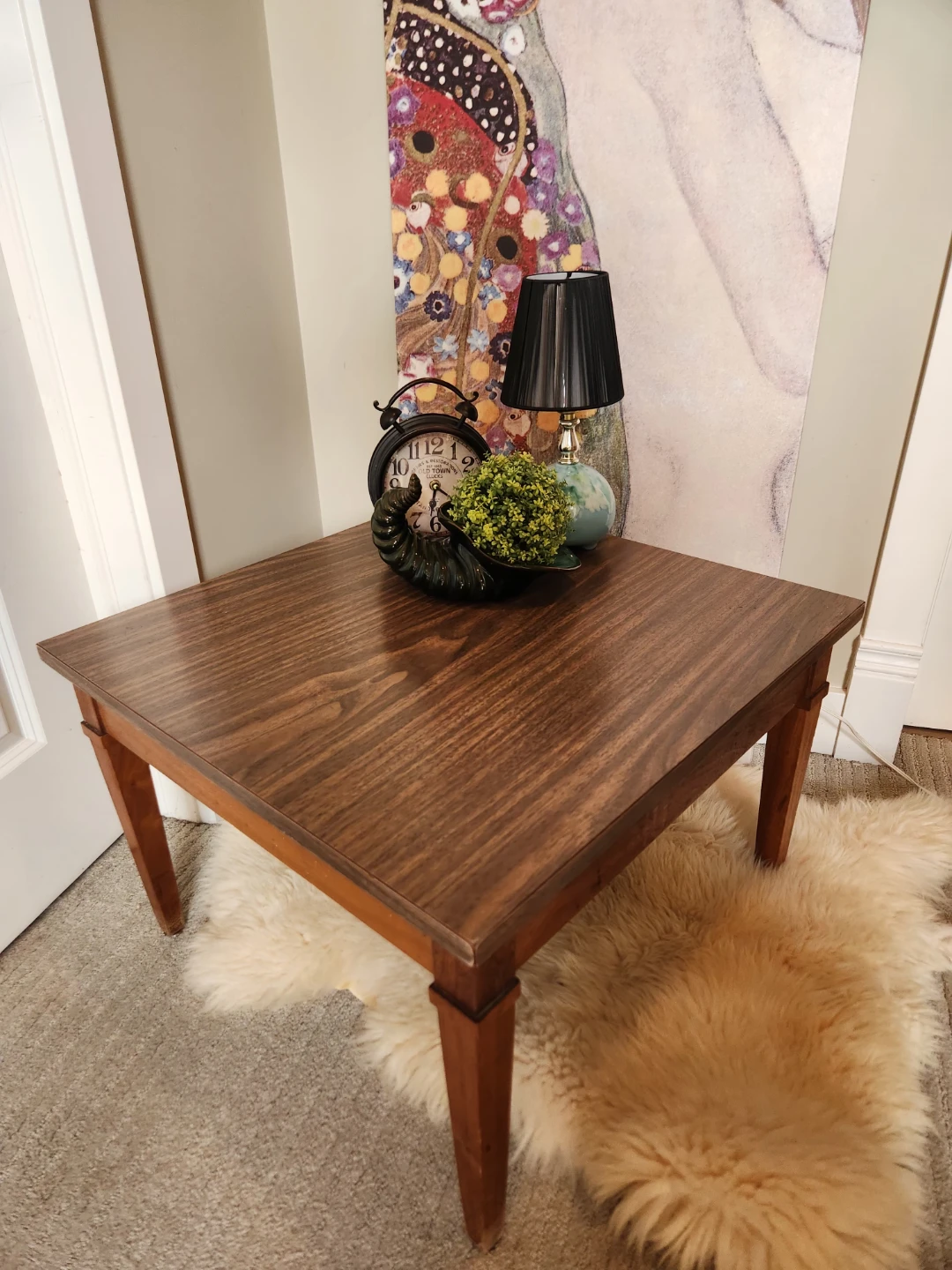 Jazzy 1970s square Side Table