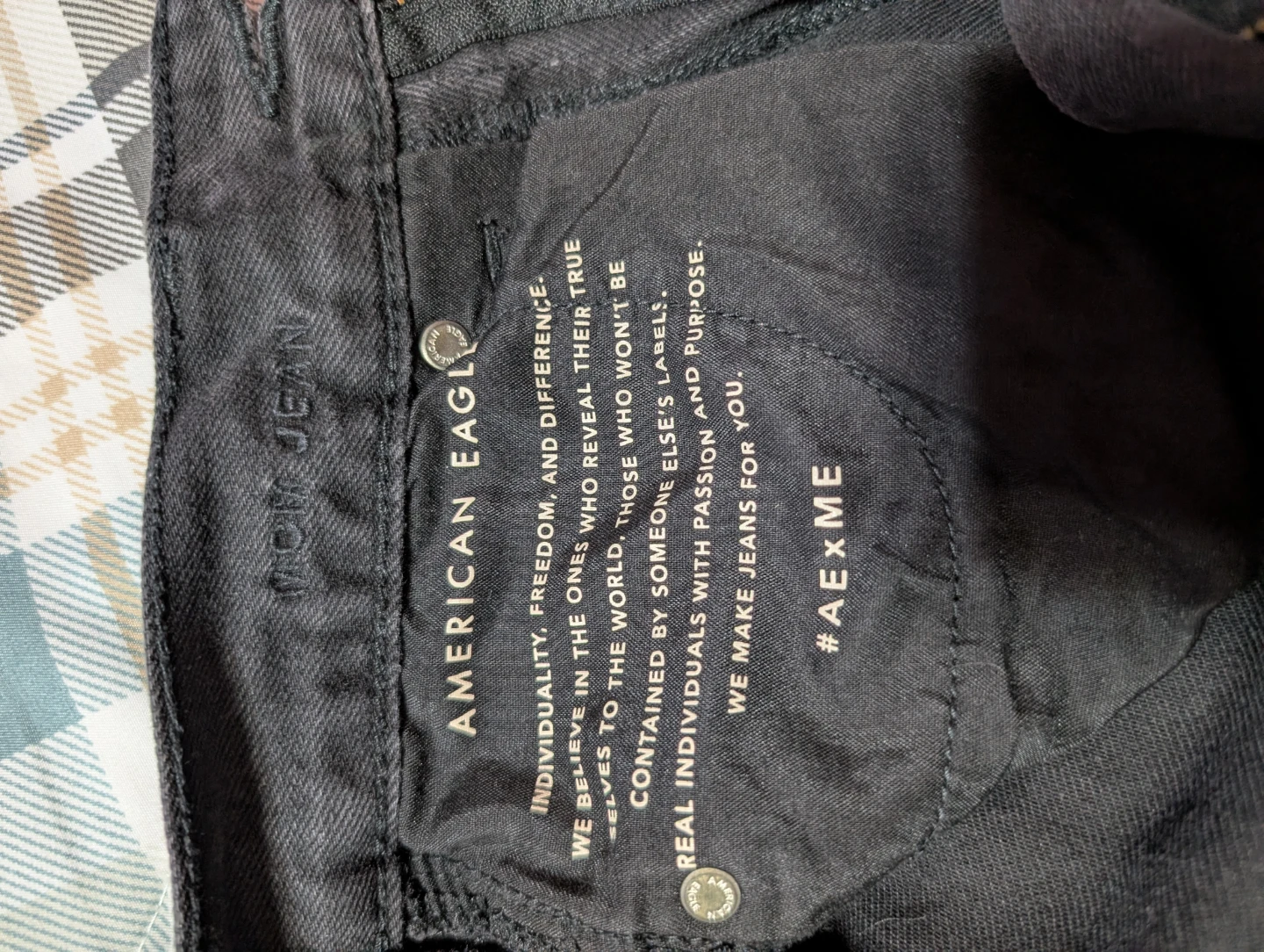 American Eagle Mom Jean Black Distressed - photo 3