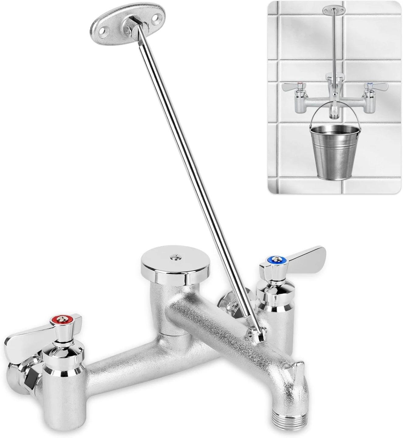 Wall Mount Faucet with Vacuum Breaker