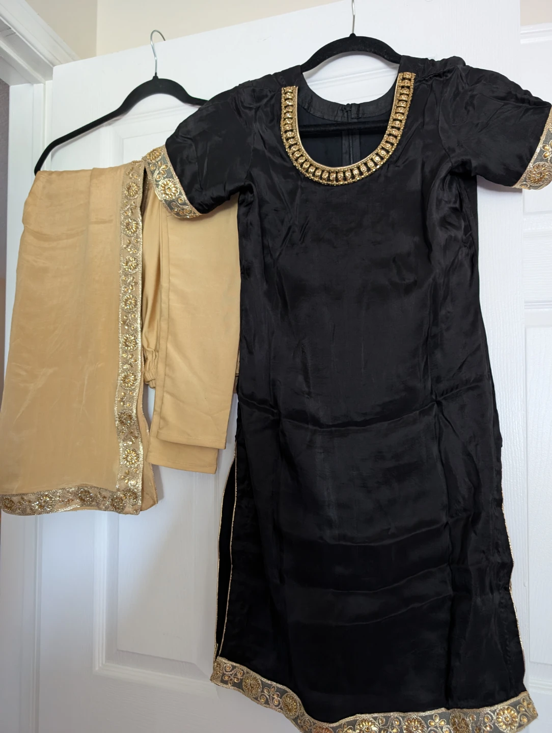 Black & Gold Punjabi Suit