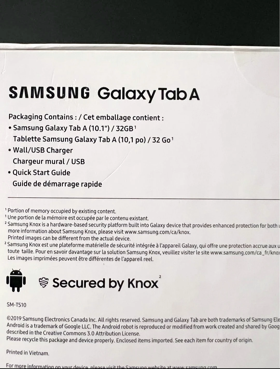 Brand New & Sealed Samsung Galaxy Tab A 10.1" Android Tablet - photo 3