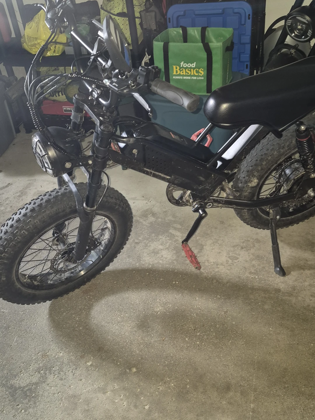 Black Fat Tire Electric Bike - photo 2
