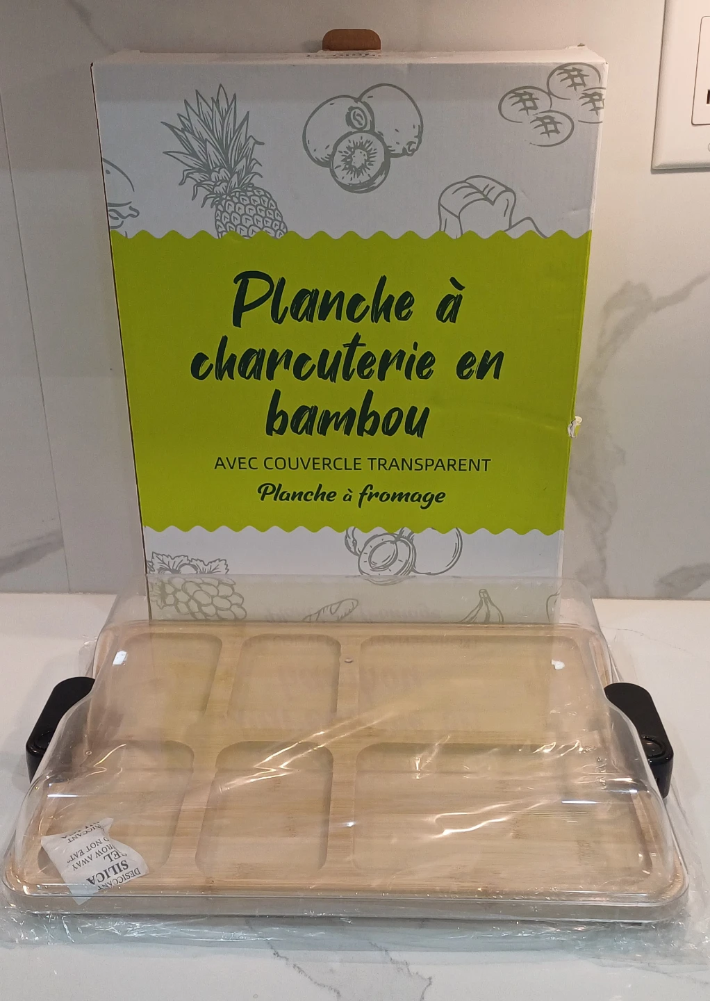 Bamboo Charcuterie Board with Lid - photo 2