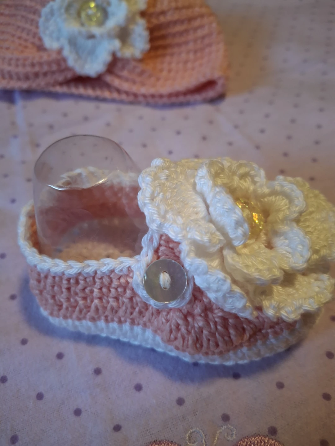 Crocheted Baby Shoes and Hat Set - photo 5