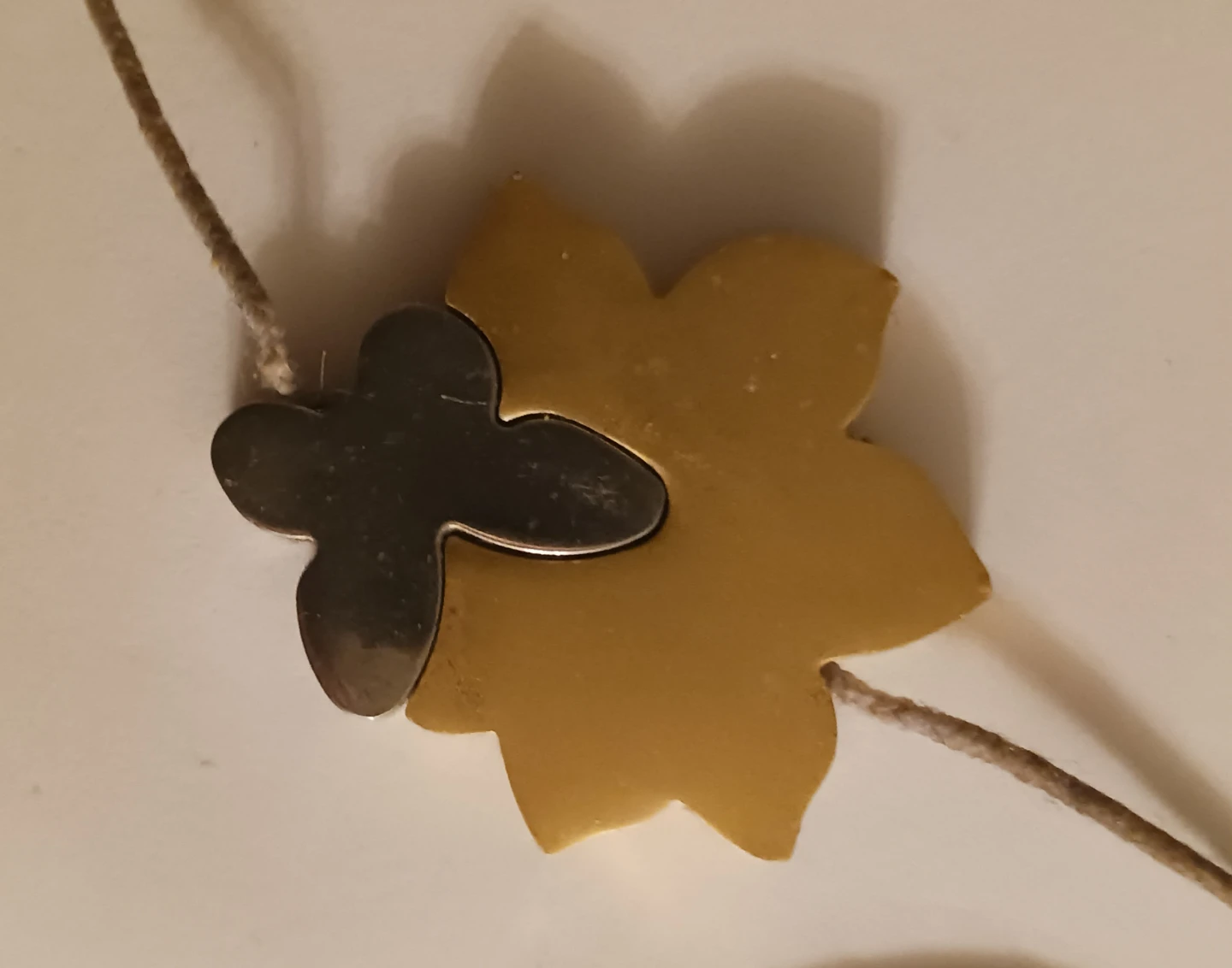 Sunflower "Believe" Pendant with Butterfly Charm - photo 3