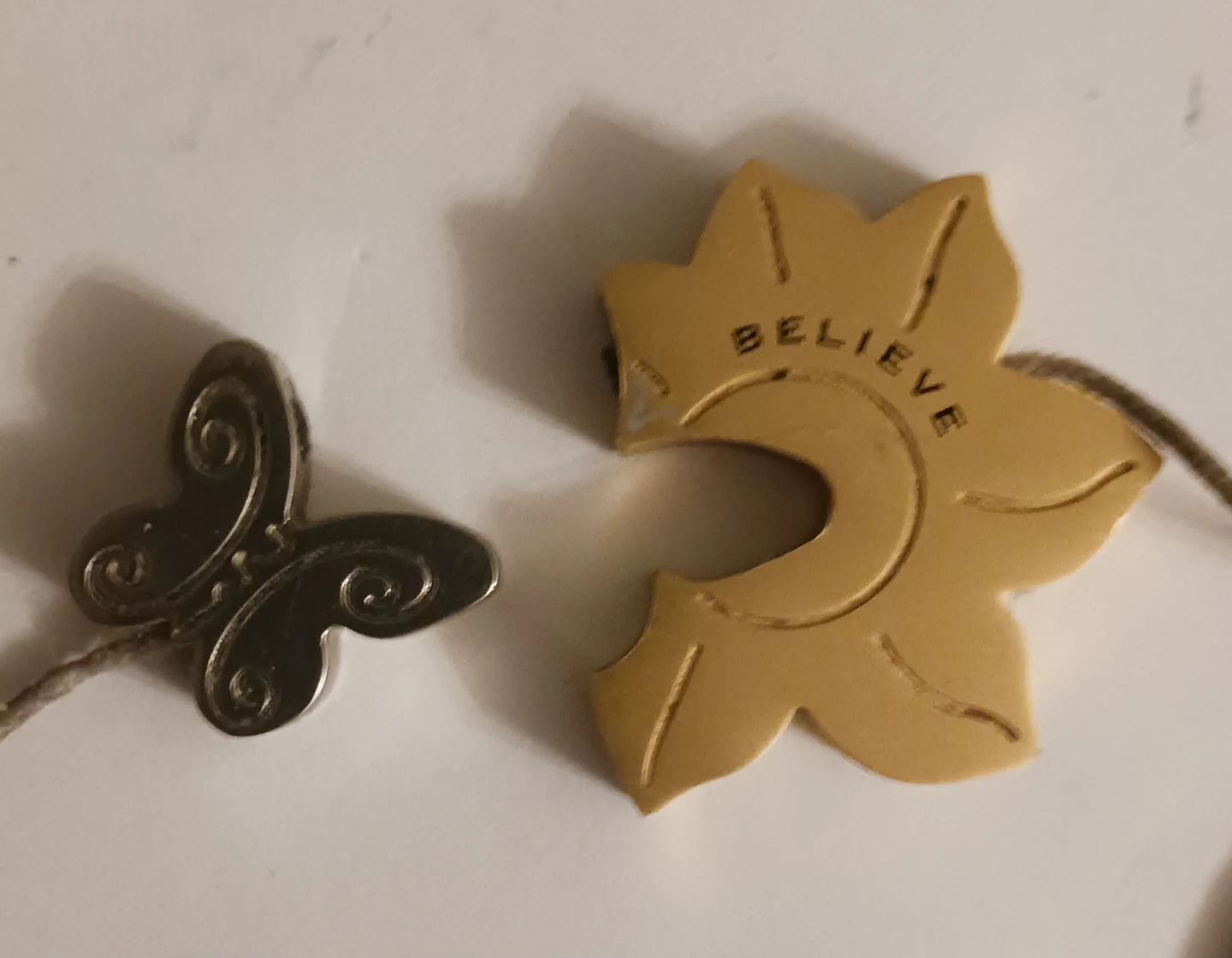 Sunflower "Believe" Pendant with Butterfly Charm - photo 4