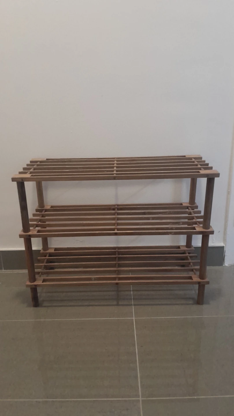 3-Tier Wooden Shoe Rack - photo 3