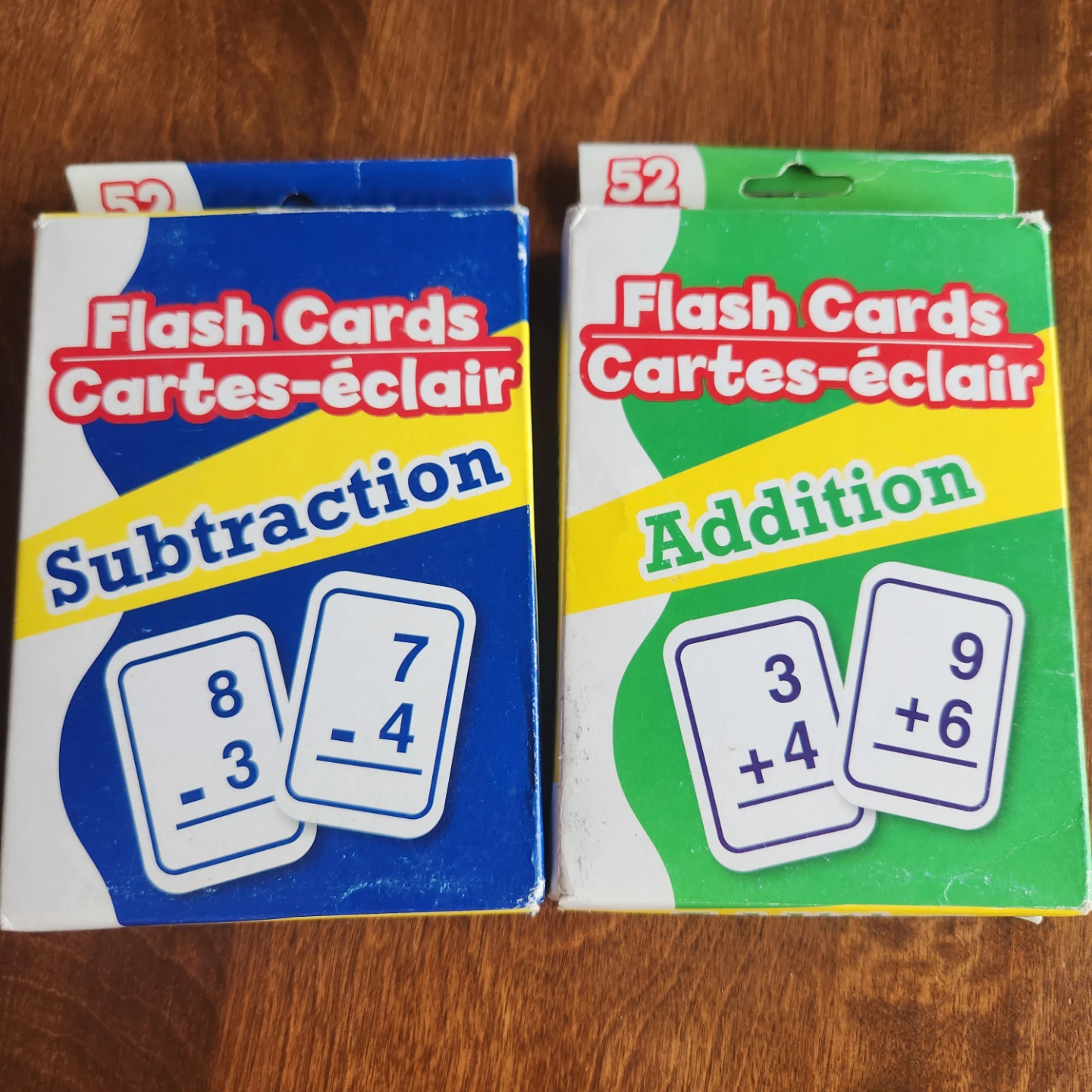 Addition and Subtraction flash cards