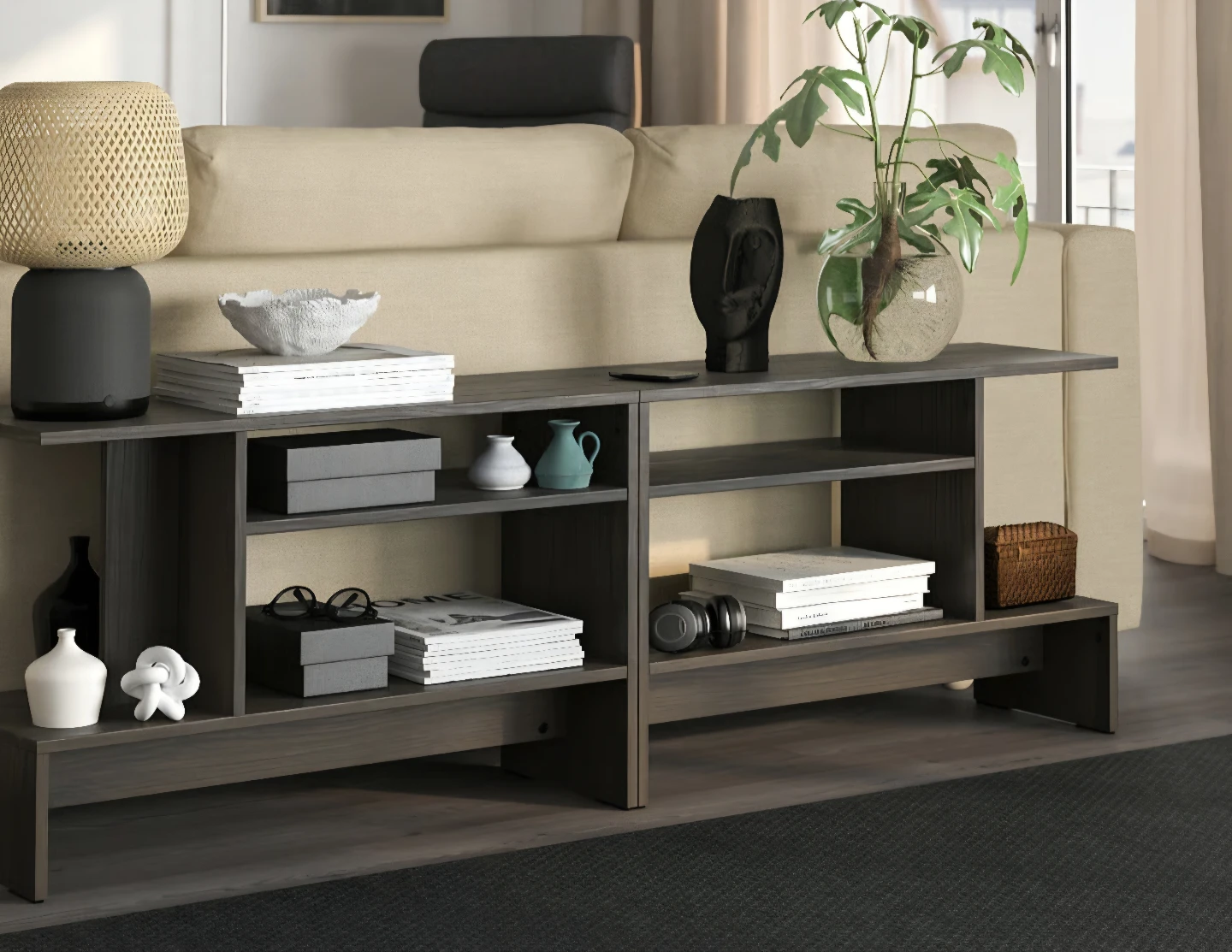 Ikea HOLMERUD Side table, dark brown - photo 4