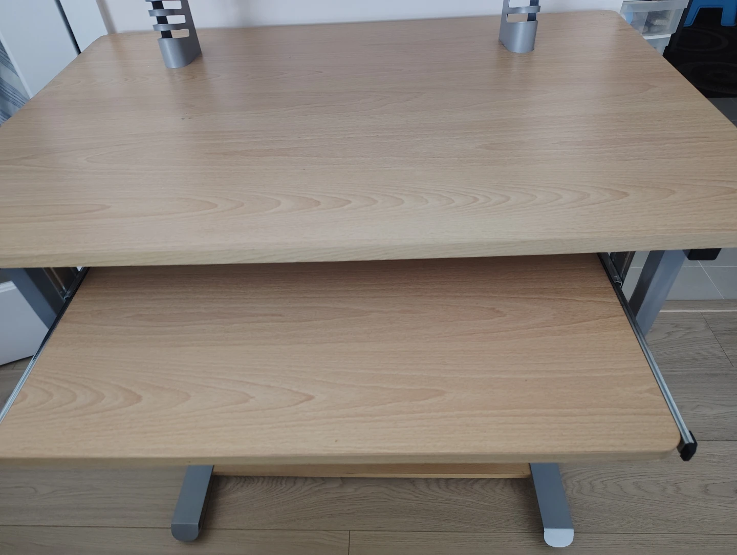 Wooden Computer Desk with Keyboard Tray - photo 4