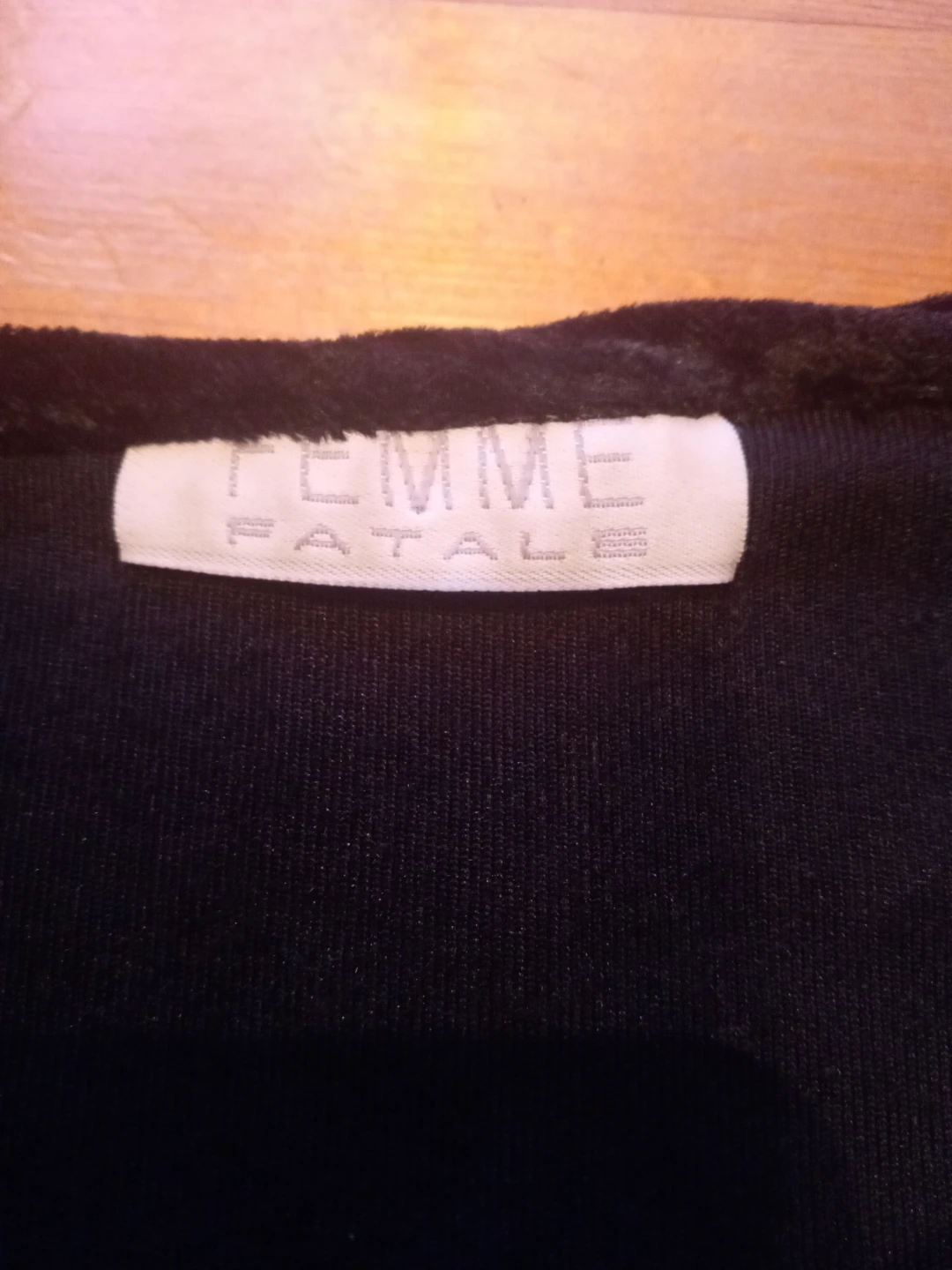 Femme Fatale Black Velour Top with Light Bulb Accents - photo 4
