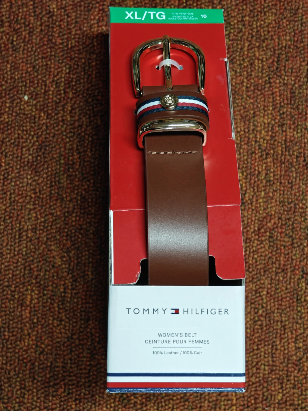 Tommy Hilfiger Women's Leather Belt (Size XL)