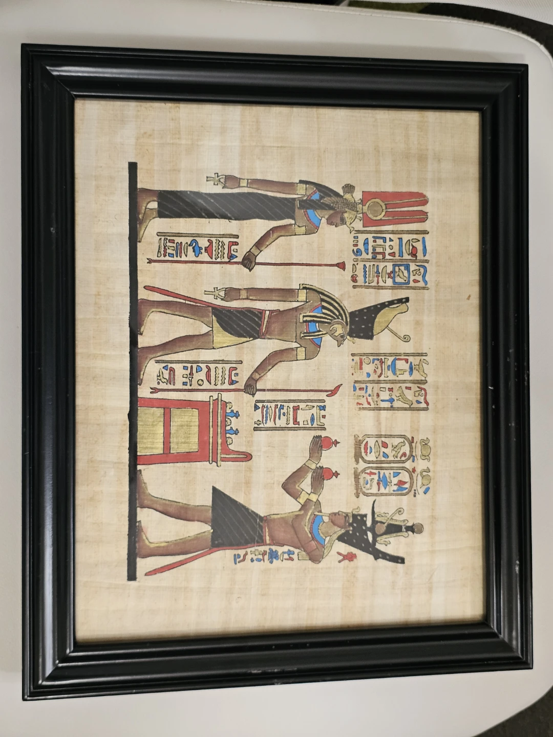 Framed Egyptian Papyrus Art