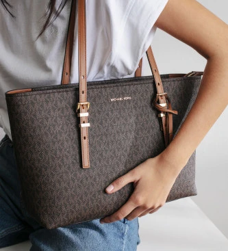Michael Kors Brown Monogram Tote Bag