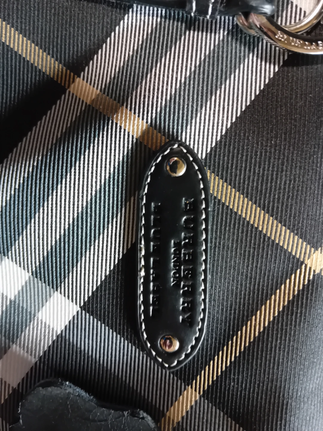 Burberry Blue Label Plaid Satchel Handbag - photo 2
