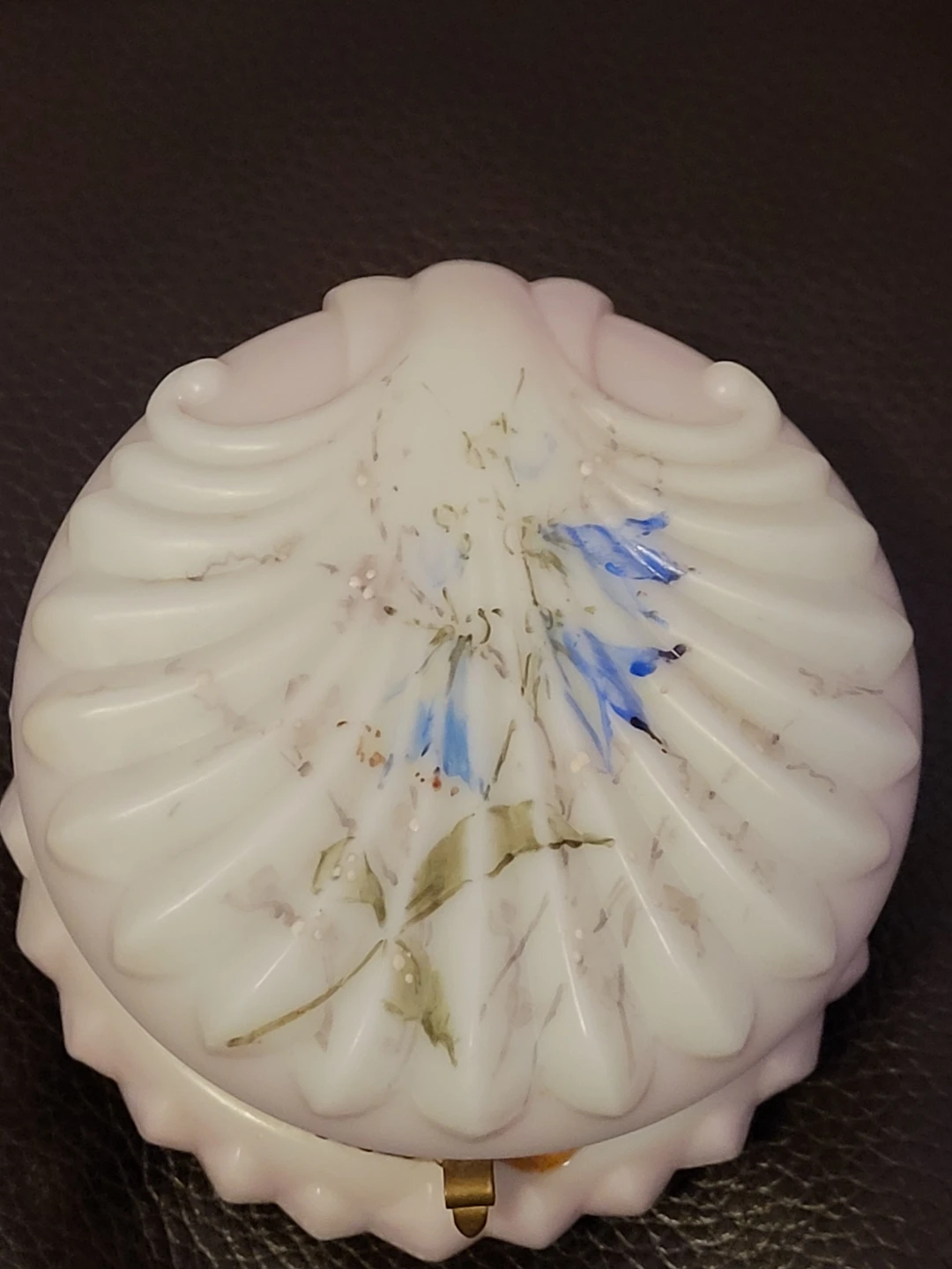 Victorian Hinged Trinket Box - Wave Crest Glass - photo 5