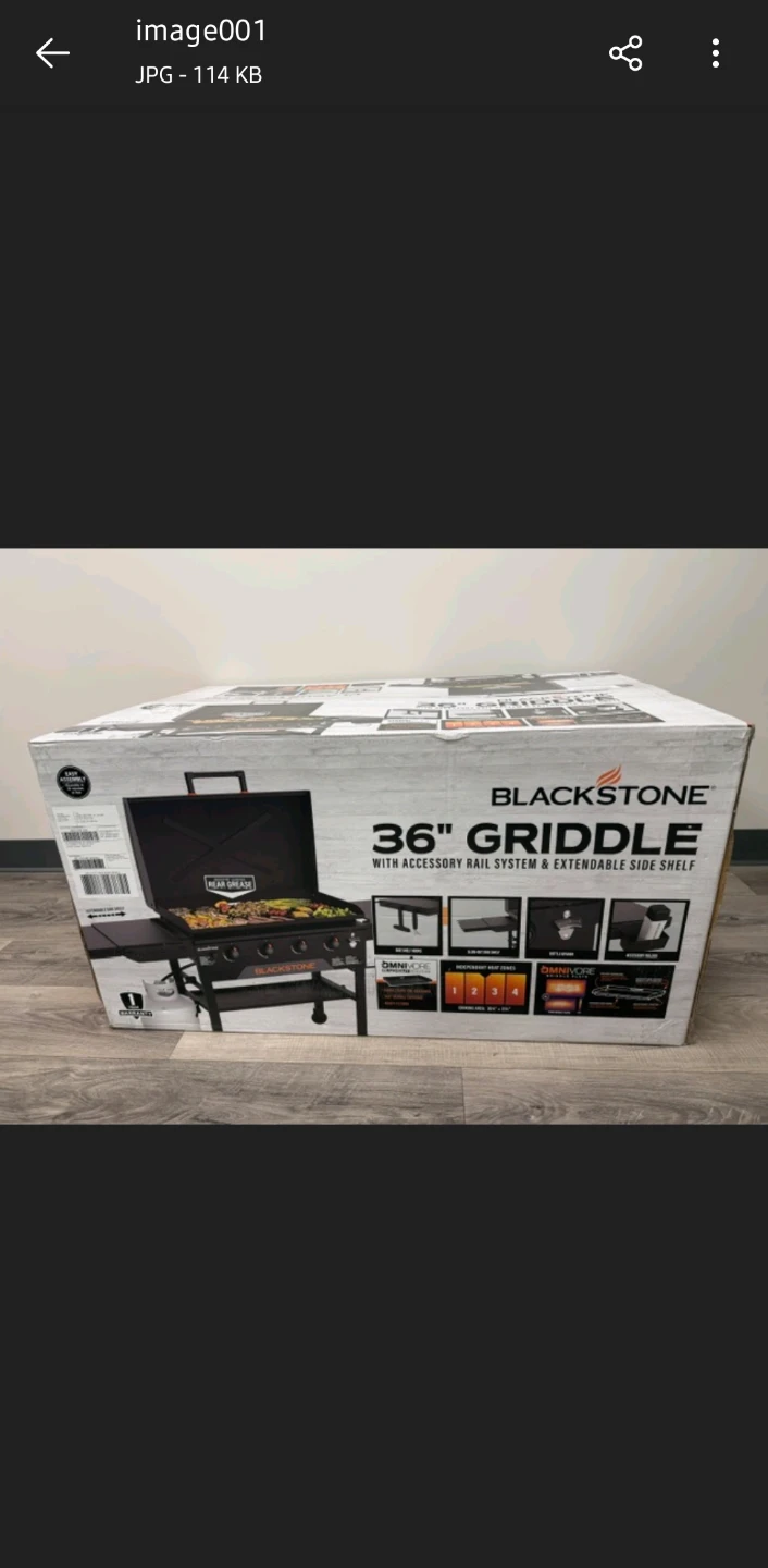 36” black stone griddle BNIB