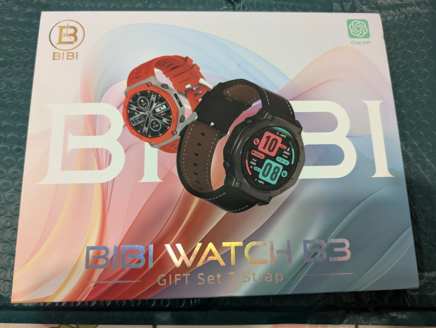 BIBI Watch B3 Smartwatch Gift Set with 7 Straps