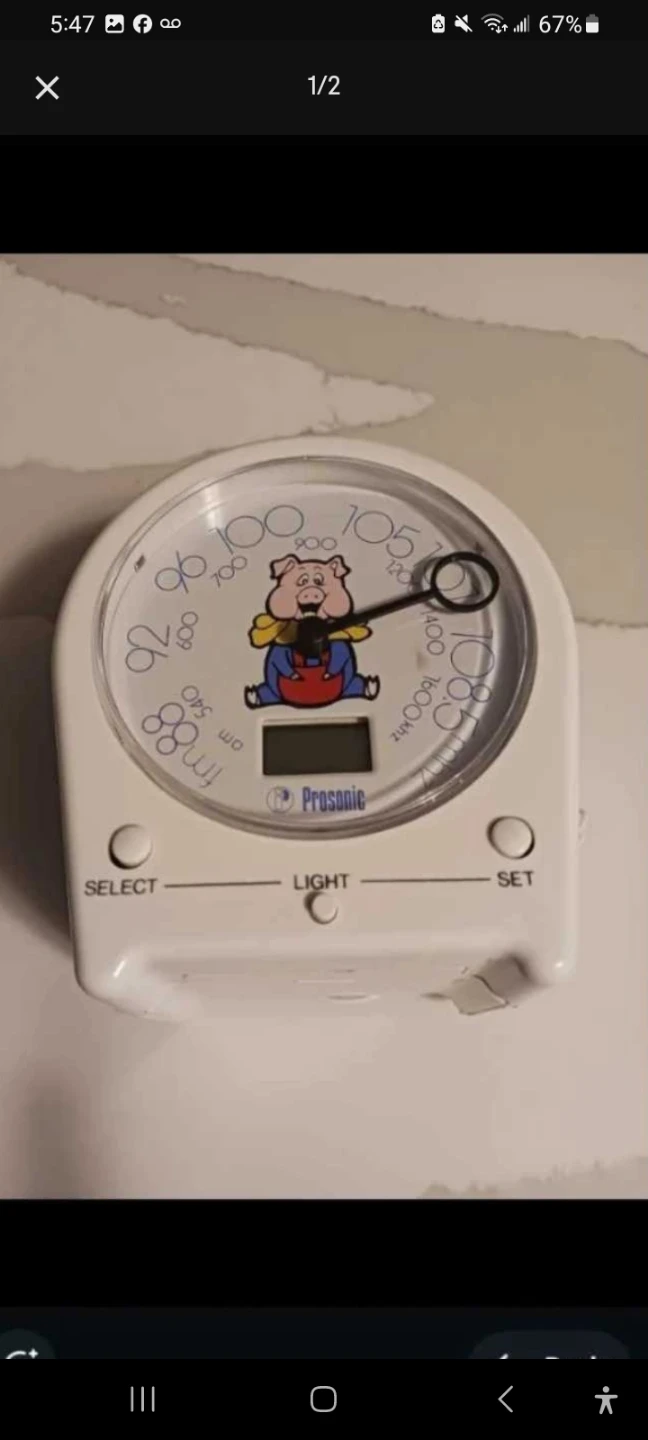 Prosonic Alarm Clock with Pig Design - photo 2