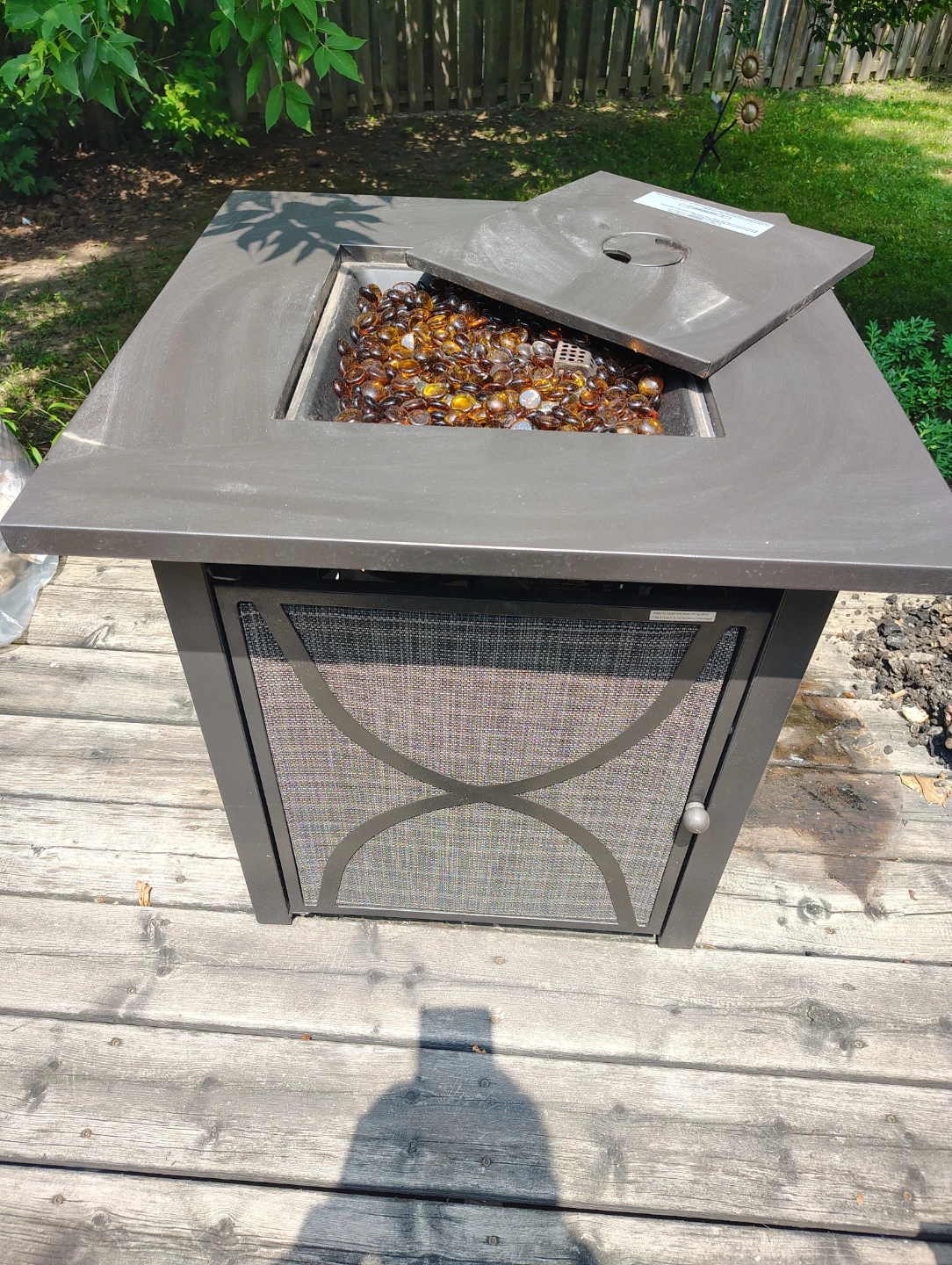 Propane Fire Pit Table with propane tank - photo 2