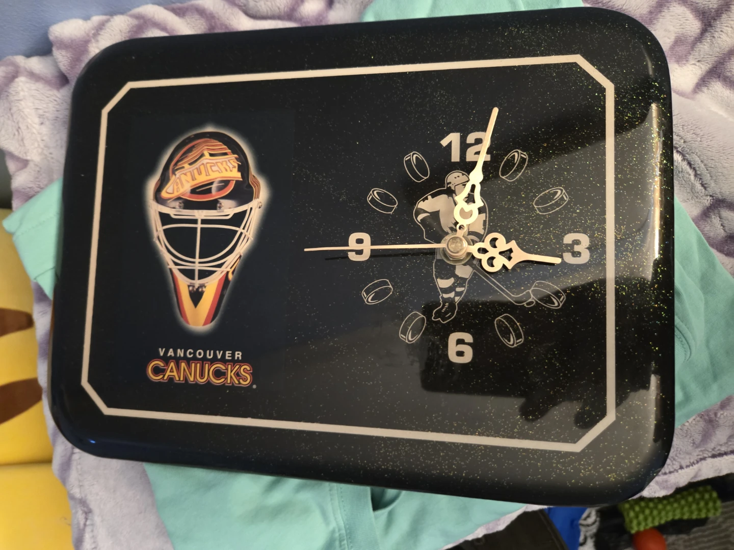 Vancouver Canucks Hockey Mask Wall Clock